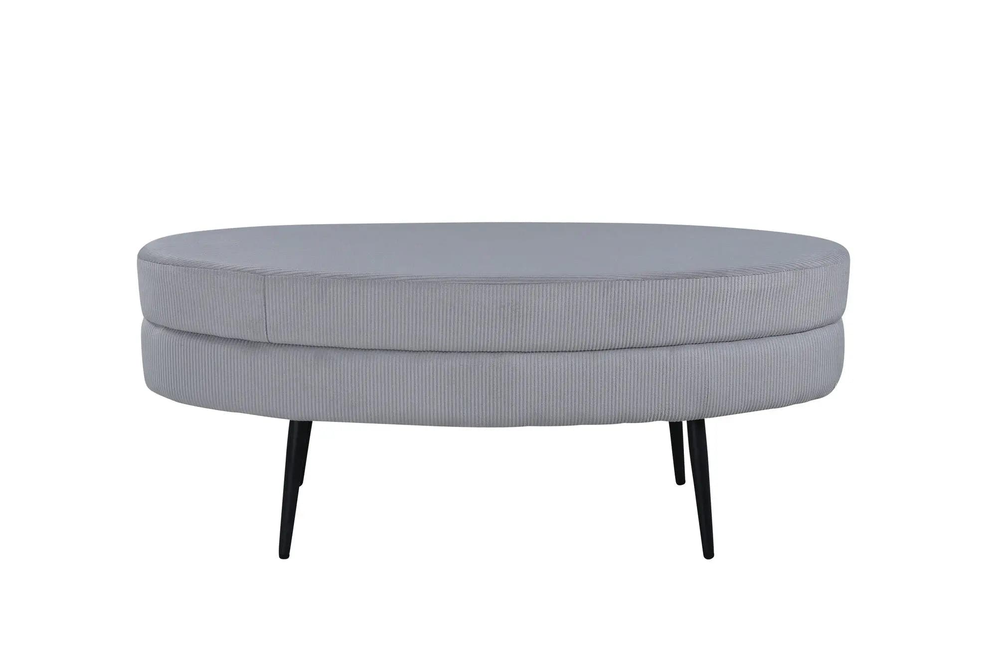 Pouf Otto - 100 x 40 x 41 - Polyester velours côtelé