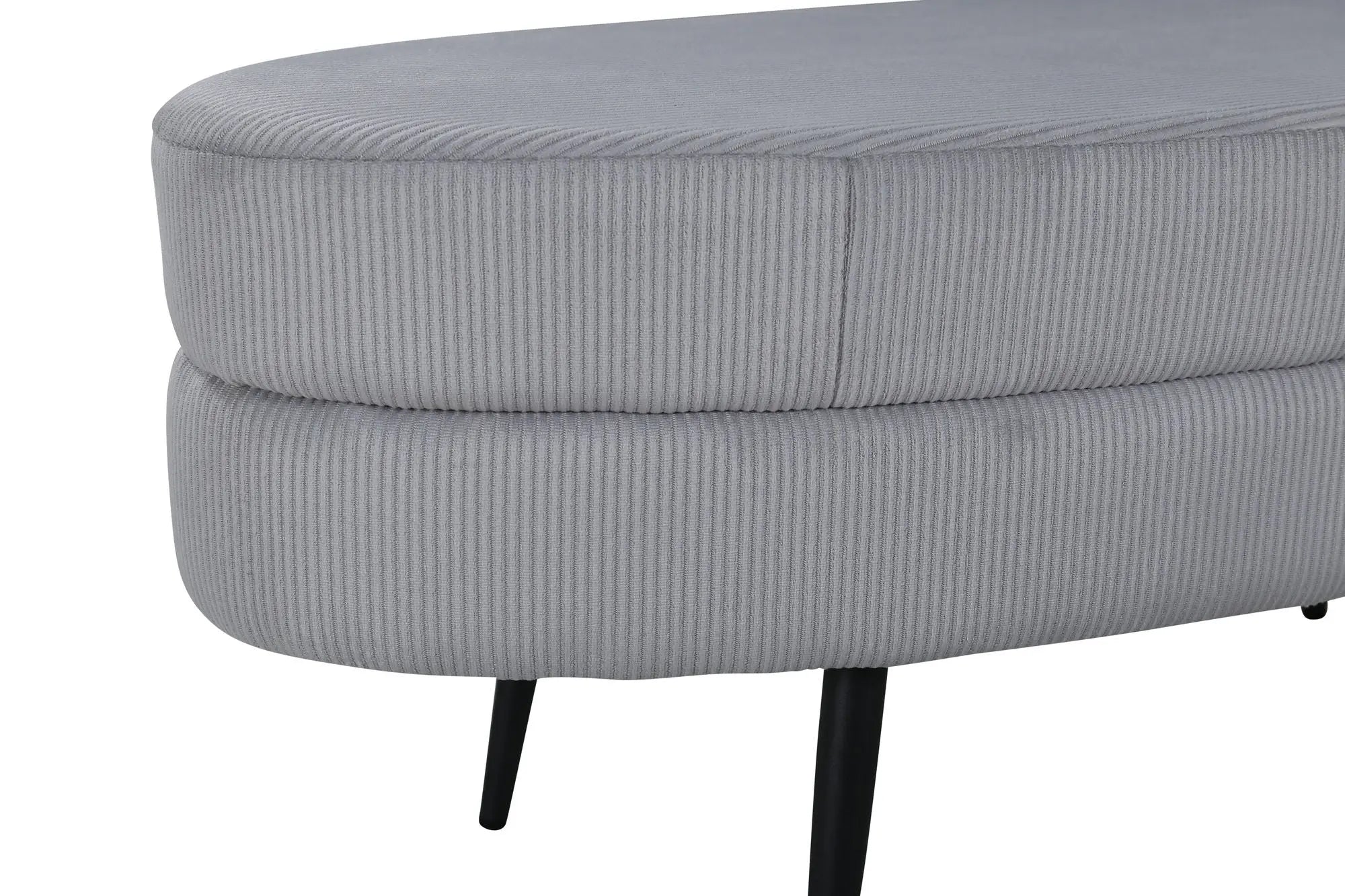 Pouf Otto - 100 x 40 x 41 - Polyester velours côtelé