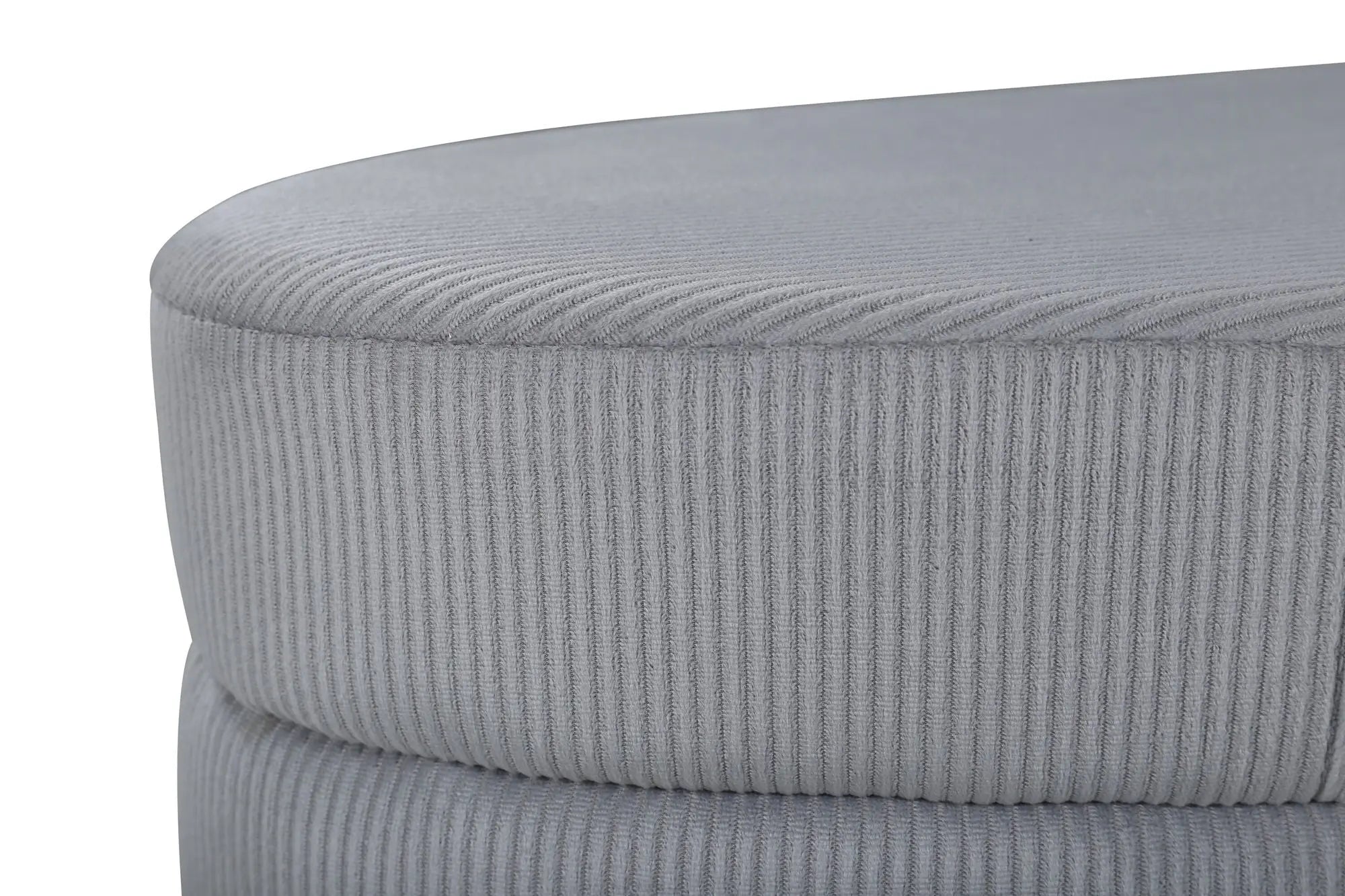 Pouf Otto - 100 x 40 x 41 - Polyester velours côtelé