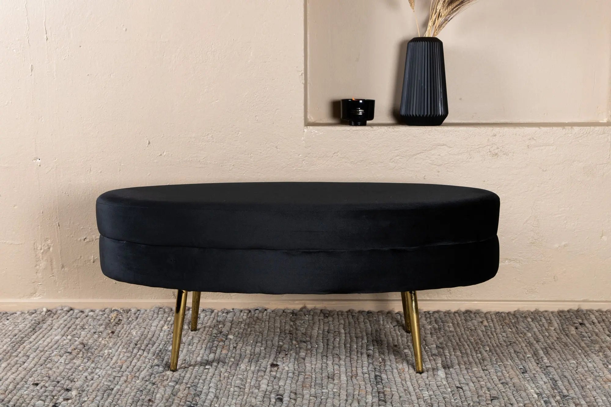 Pouf Otto - 100 x 40 x 41 - Polyester Velvet