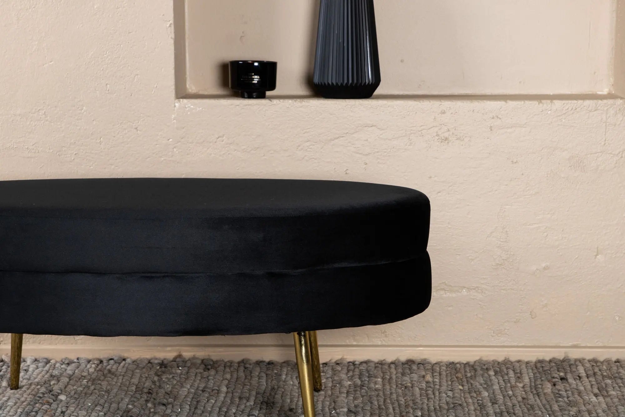 Pouf Otto - 100 x 40 x 41 - Polyester Velvet