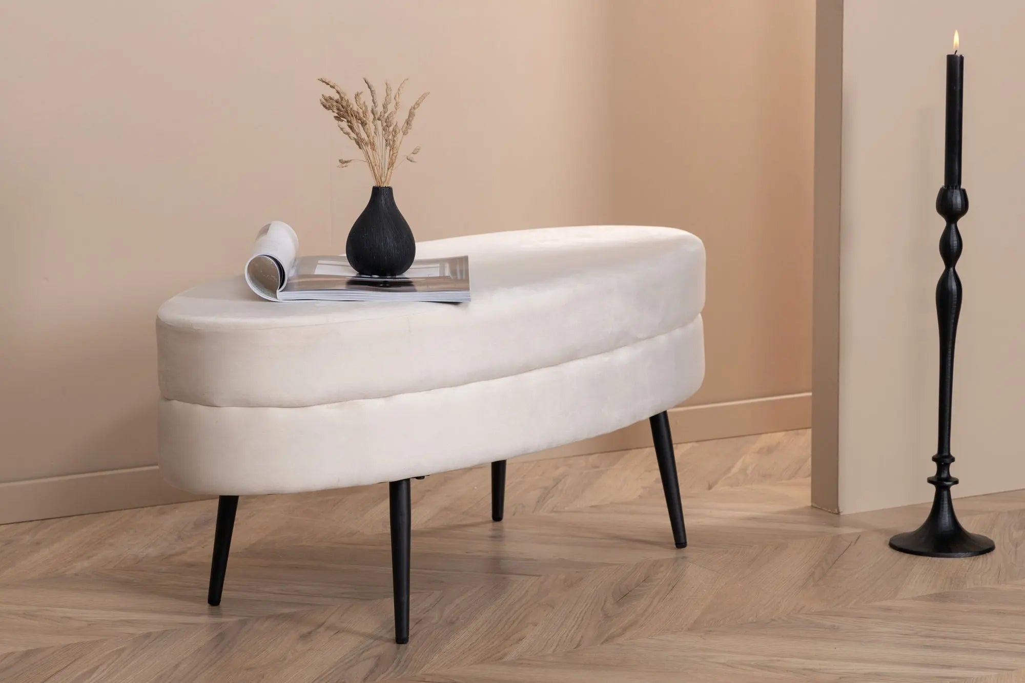 Pouf Otto - 100 x 40 x 41 - Polyester Velvet
