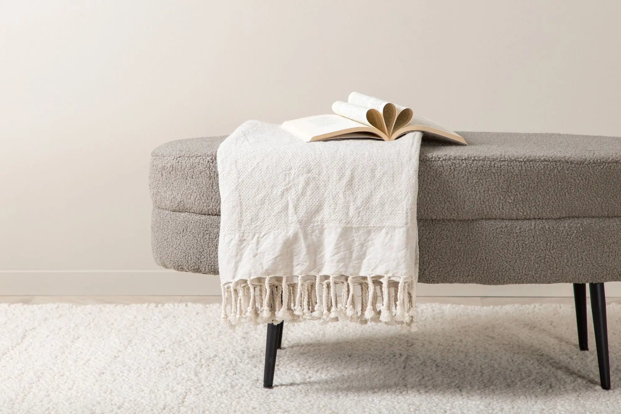 Pouf Otto - 100 x 40 x 41 - Nounours en polyester