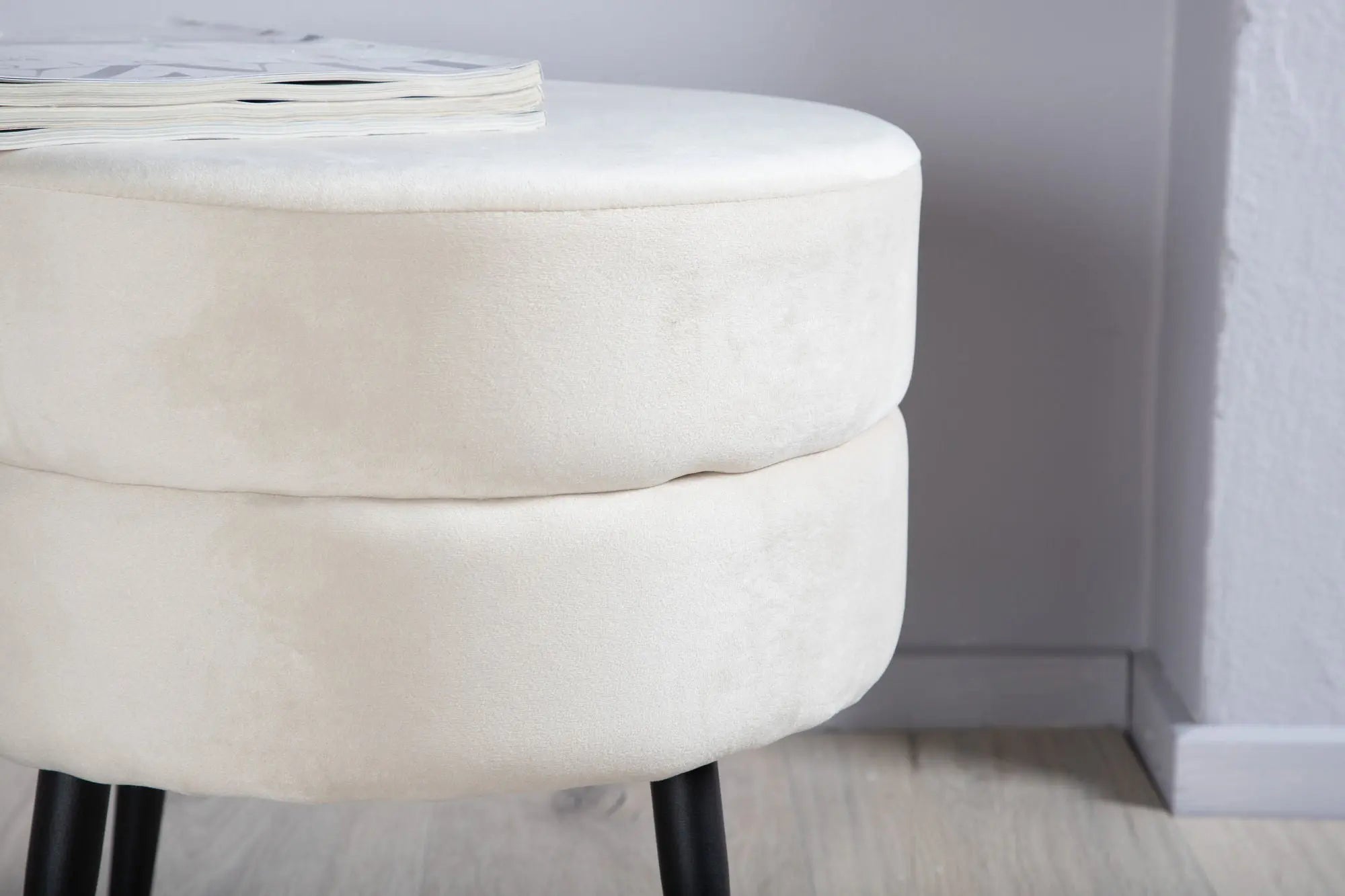 Pouf Pot - ø40 - Polyester Velvet