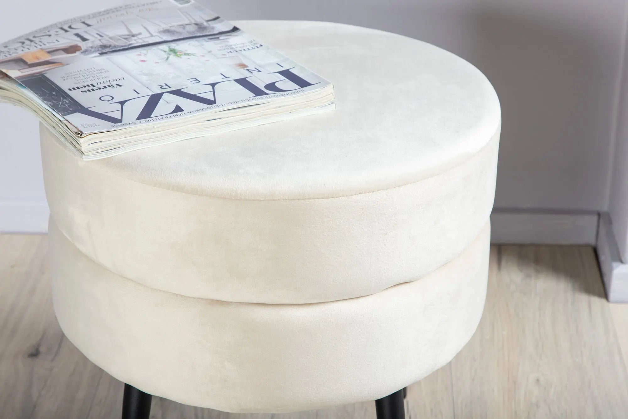 Pouf Pot - ø40 - Polyester Velvet