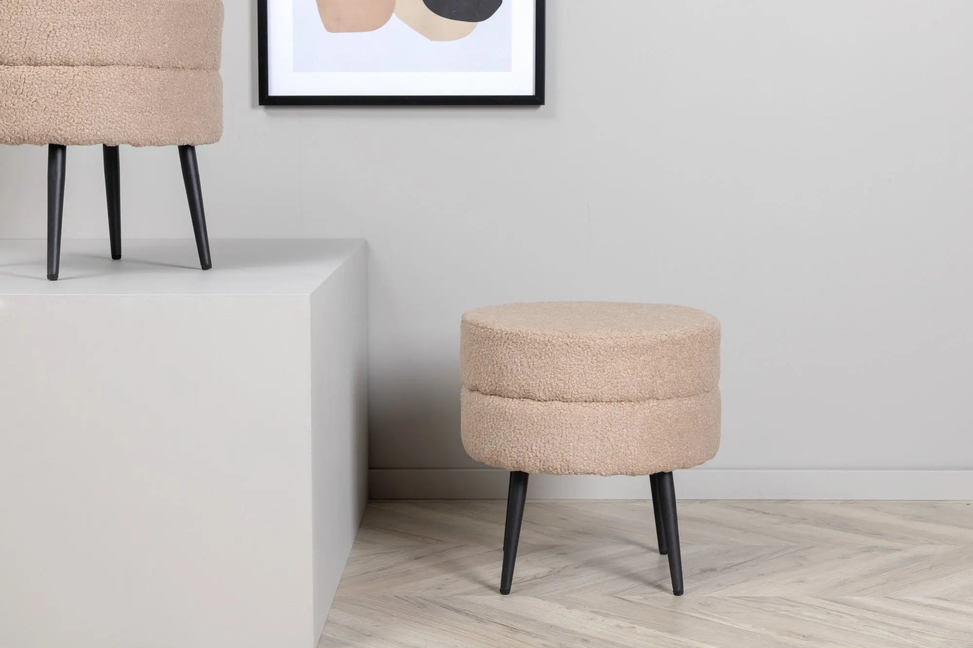 Pouf Pot - ø40 - Nounours en polyester