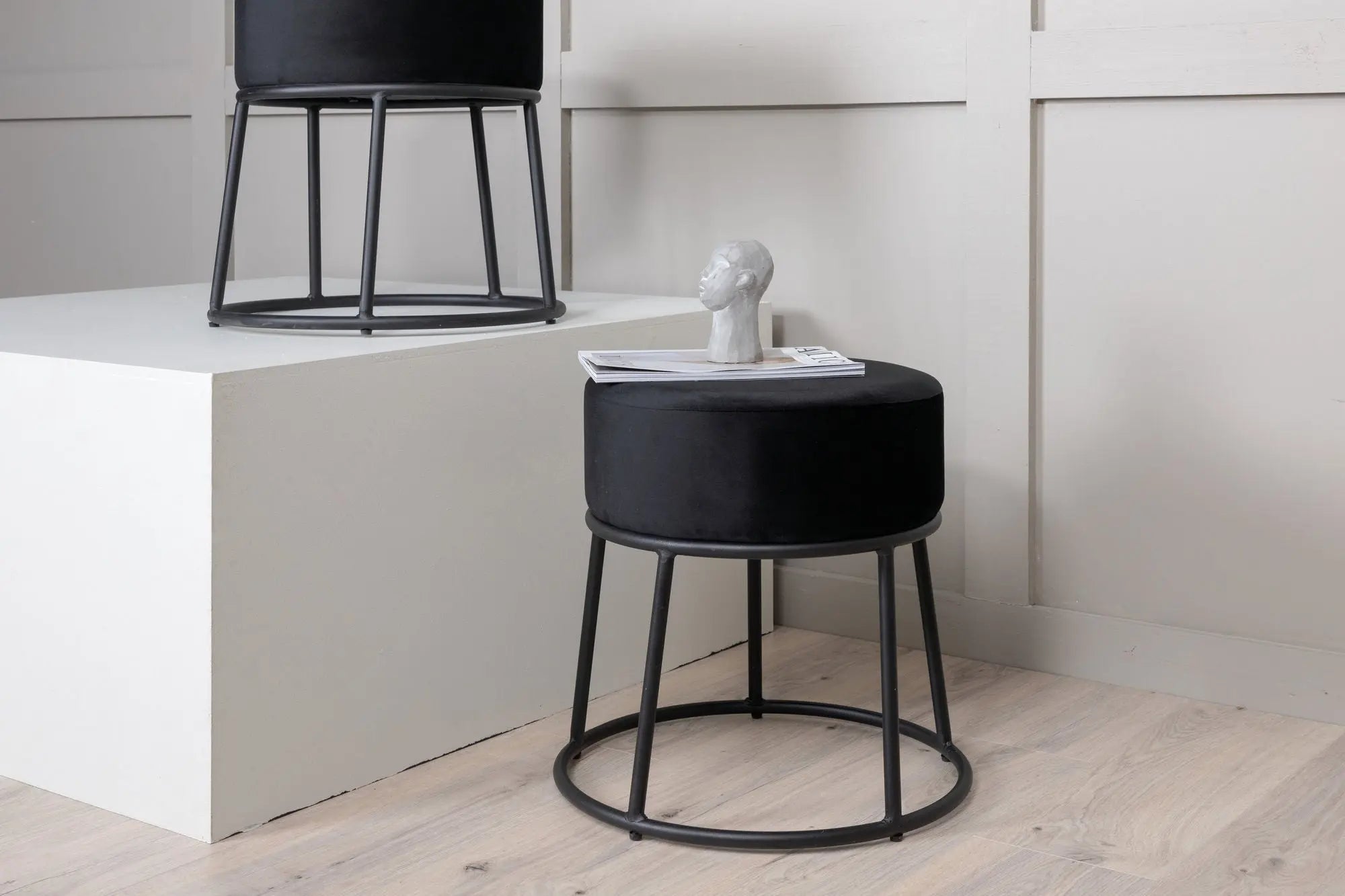 Pouf Petra - ø45,5 - Polyester Velvet