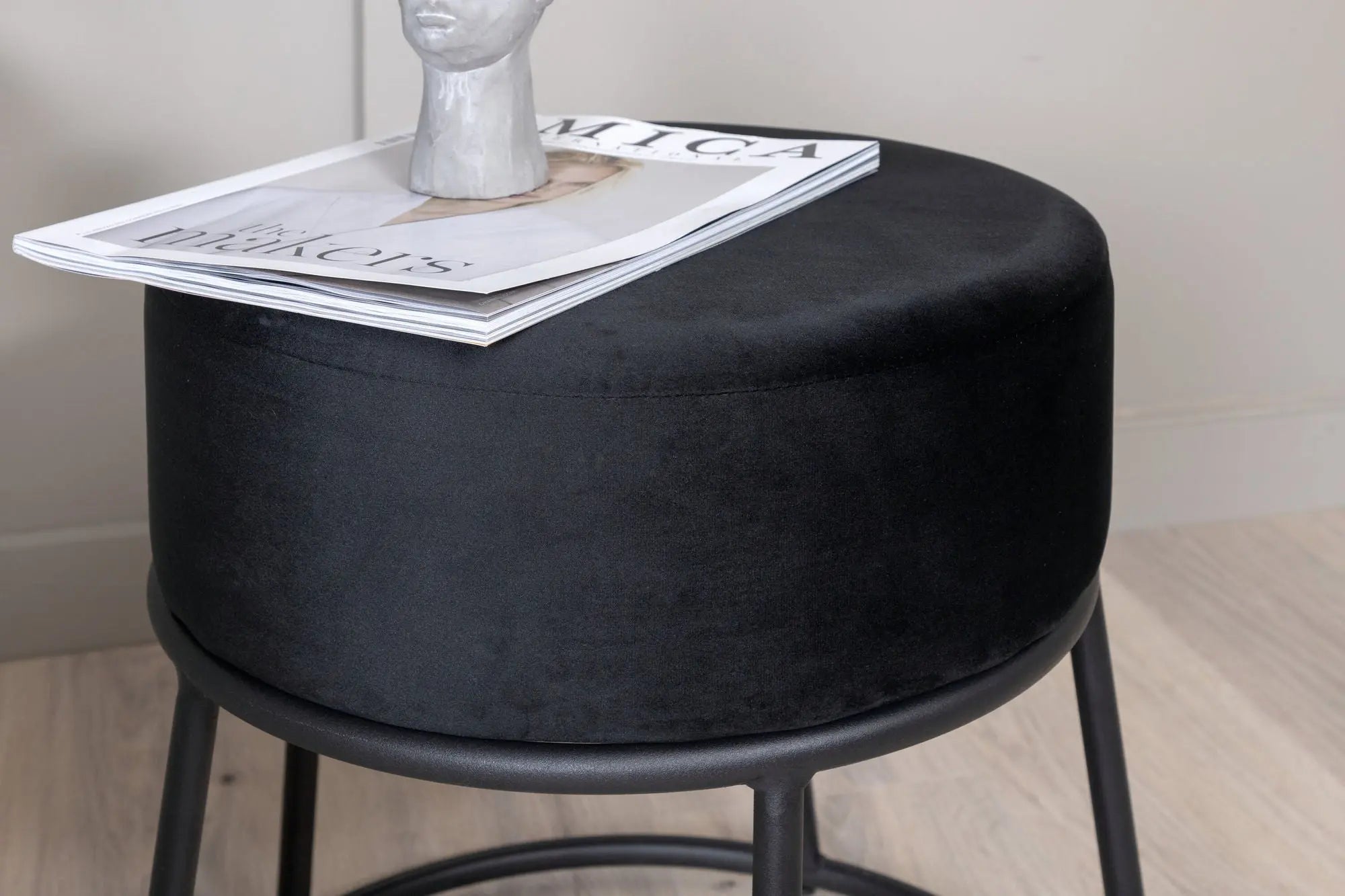 Pouf Petra - ø45,5 - Polyester Velvet