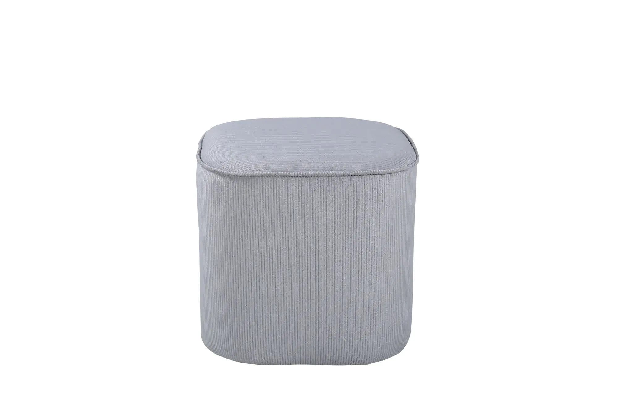 Pouf Piff - ø44 - Polyester velours côtelé