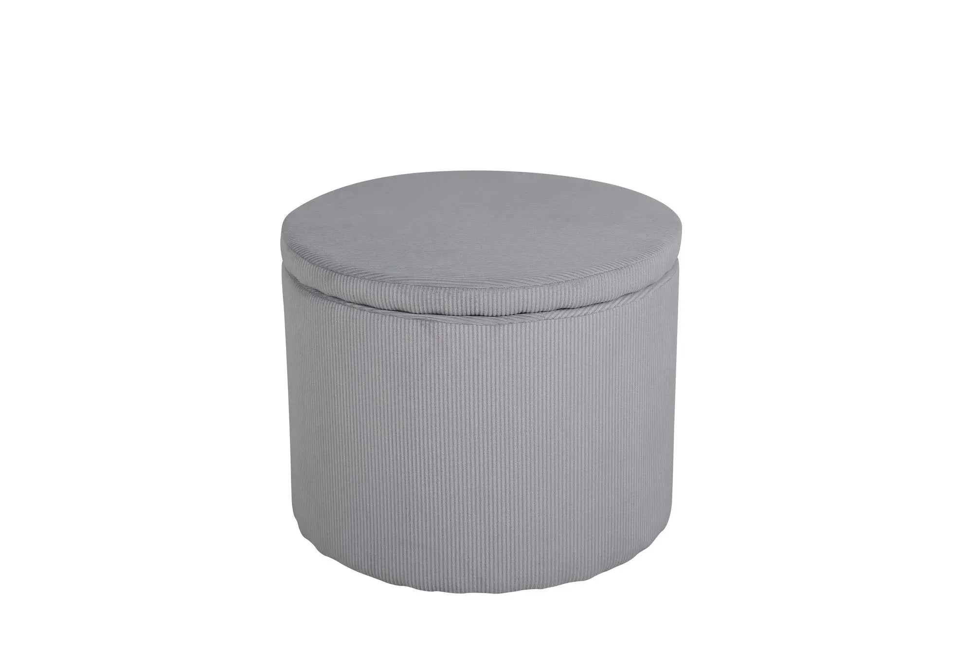 Pouf Dunken - ø51 - Polyester velours côtelé