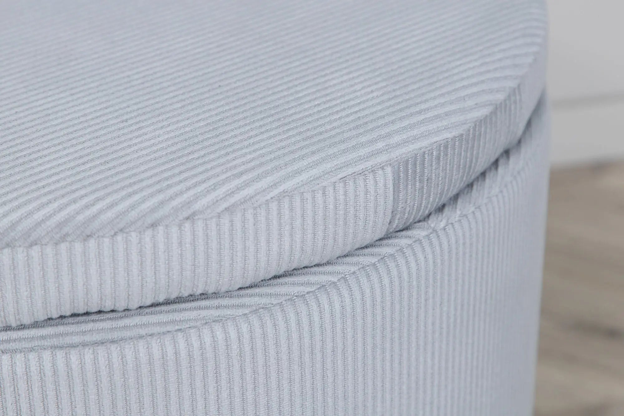 Pouf Dunken - ø51 - Polyester velours côtelé