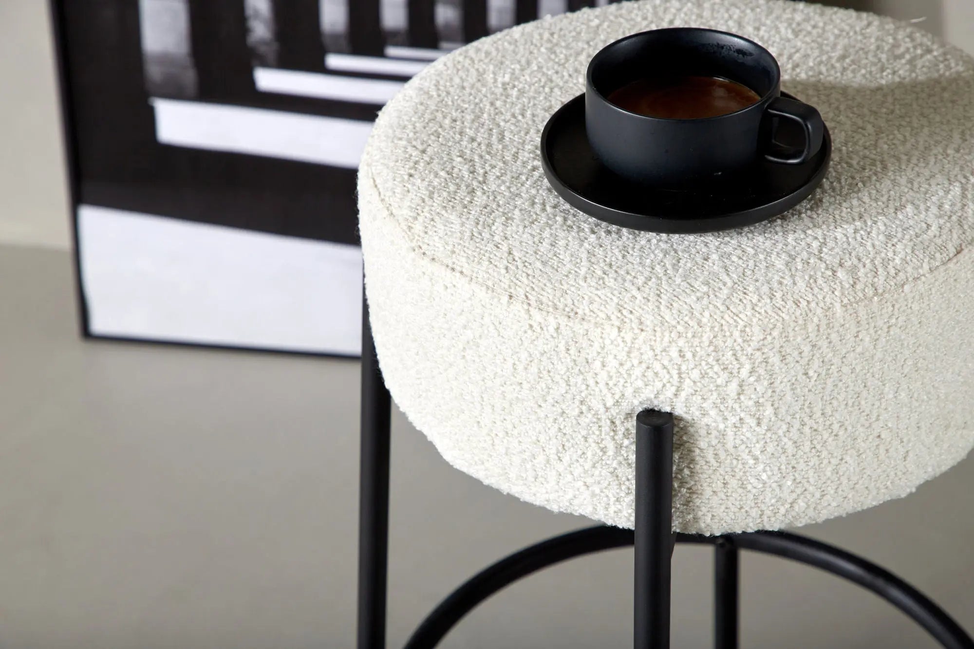 Tabouret de bar Tucson - ø41 - Acier