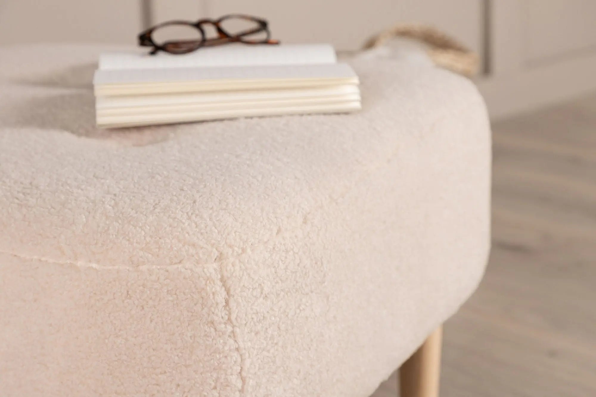 Pouf Salina - 59 x 59 x 40 - Polaire