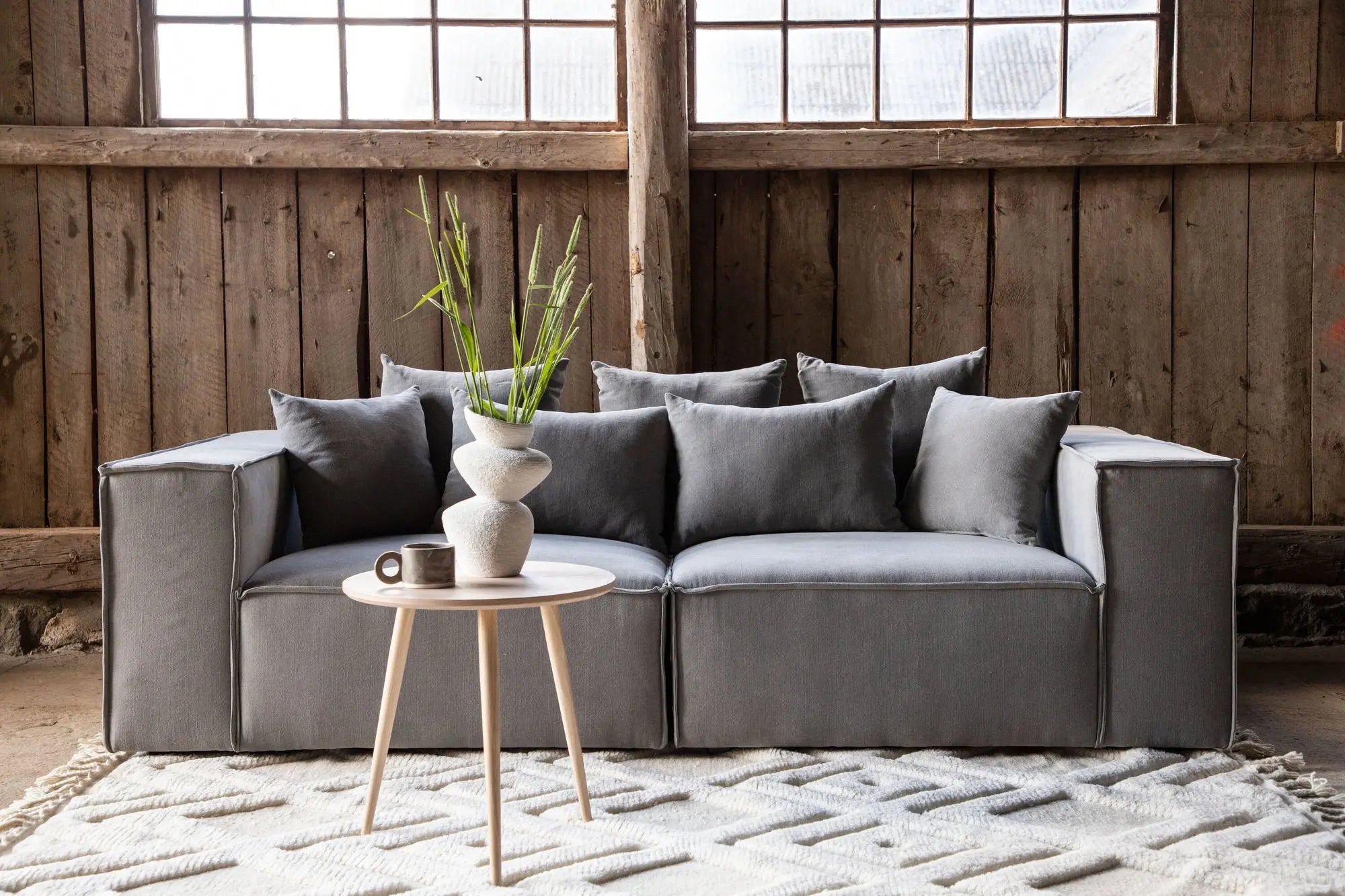 Canapé Gillholmen - 232 x 116 - Polyester Lin