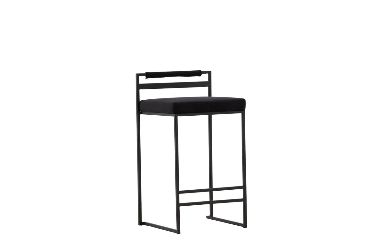 Lot de 2 tabourets de bar Opelika - 41 x 45 x 80 - Acier