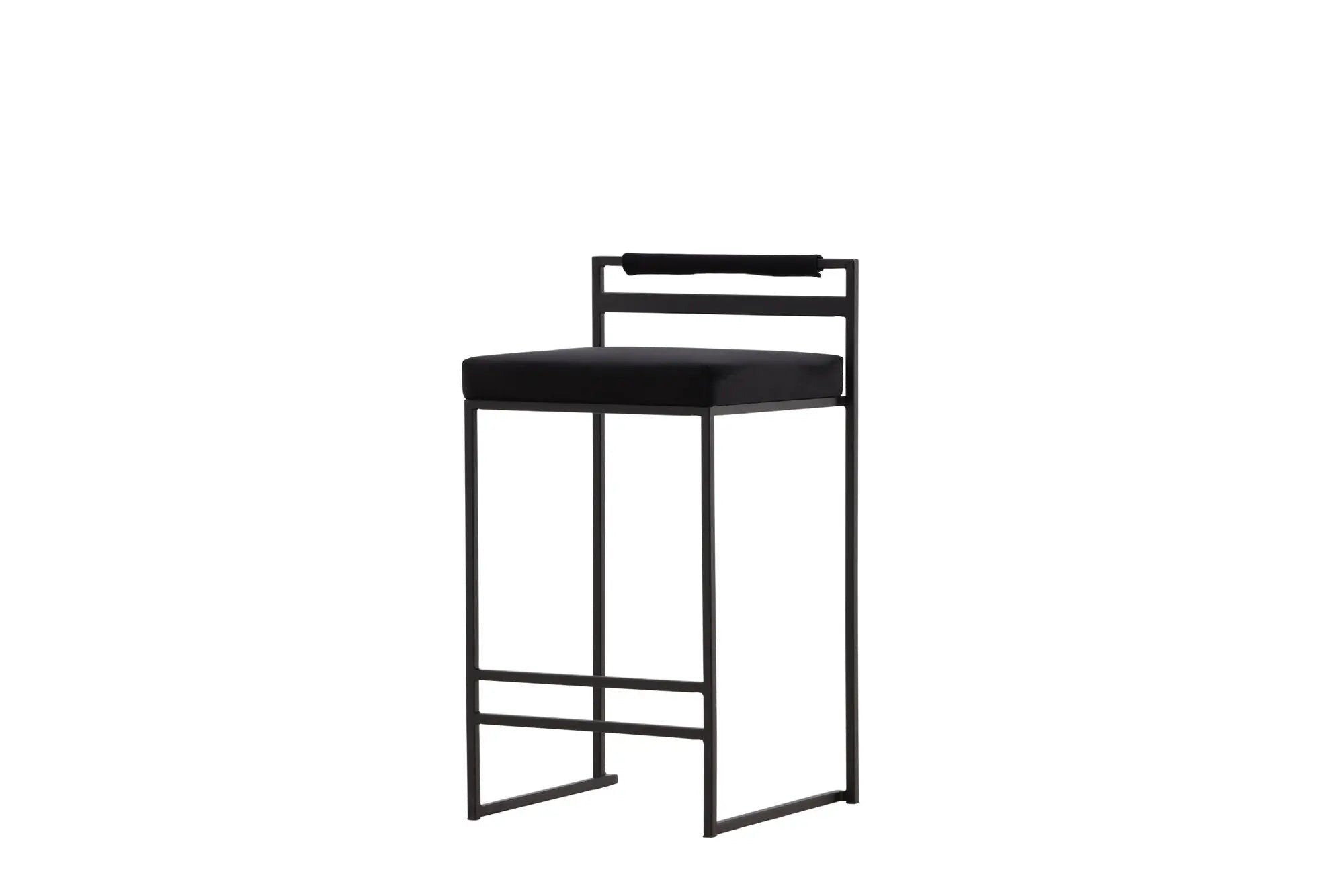 Lot de 2 tabourets de bar Opelika - 41 x 45 x 80 - Acier