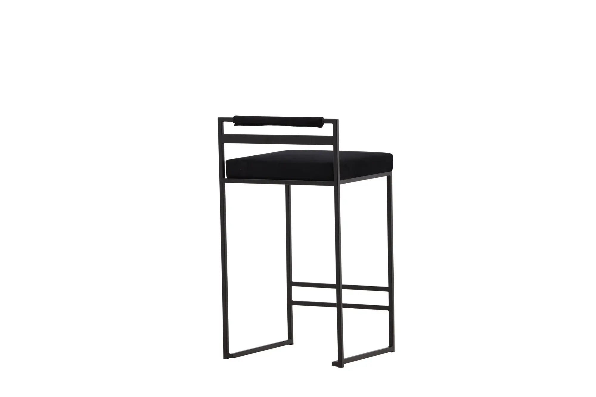 Lot de 2 tabourets de bar Opelika - 41 x 45 x 80 - Acier