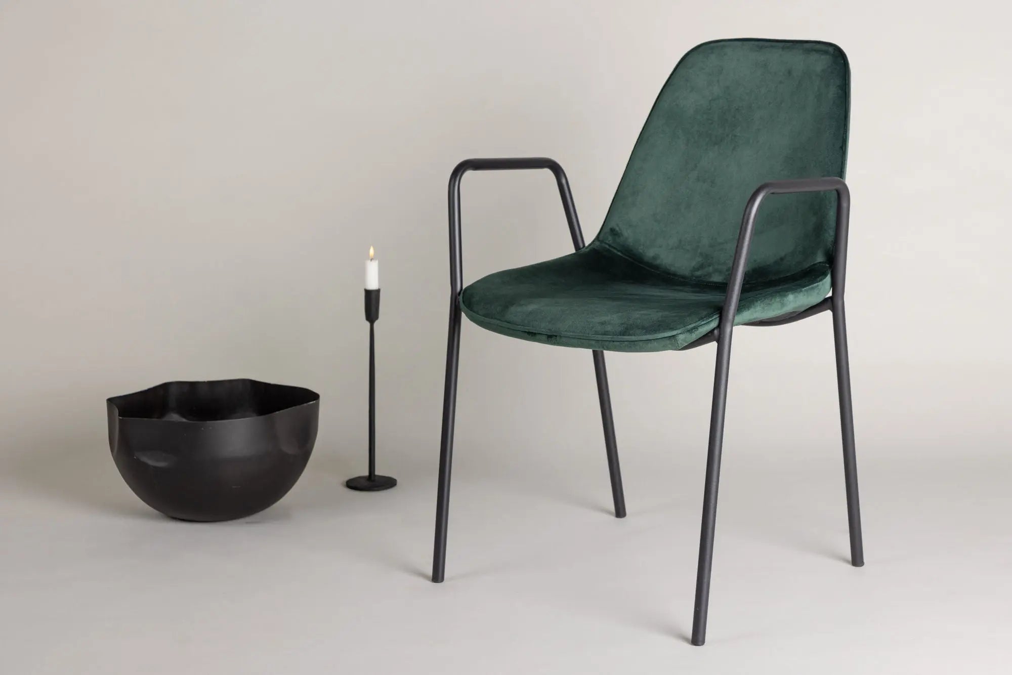 Lot de 2 chaises de salle à manger Klädesholmen - 60 x 56 x 80 - Acier