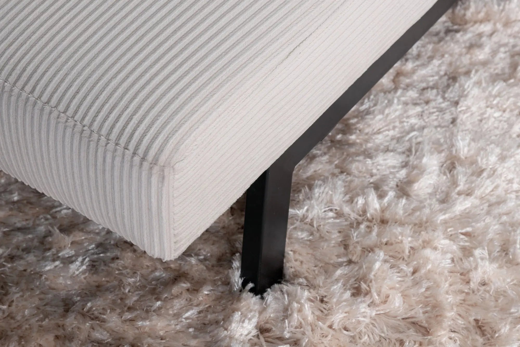 Canapé Bodil - 180 x 55 - Polyester velours côtelé