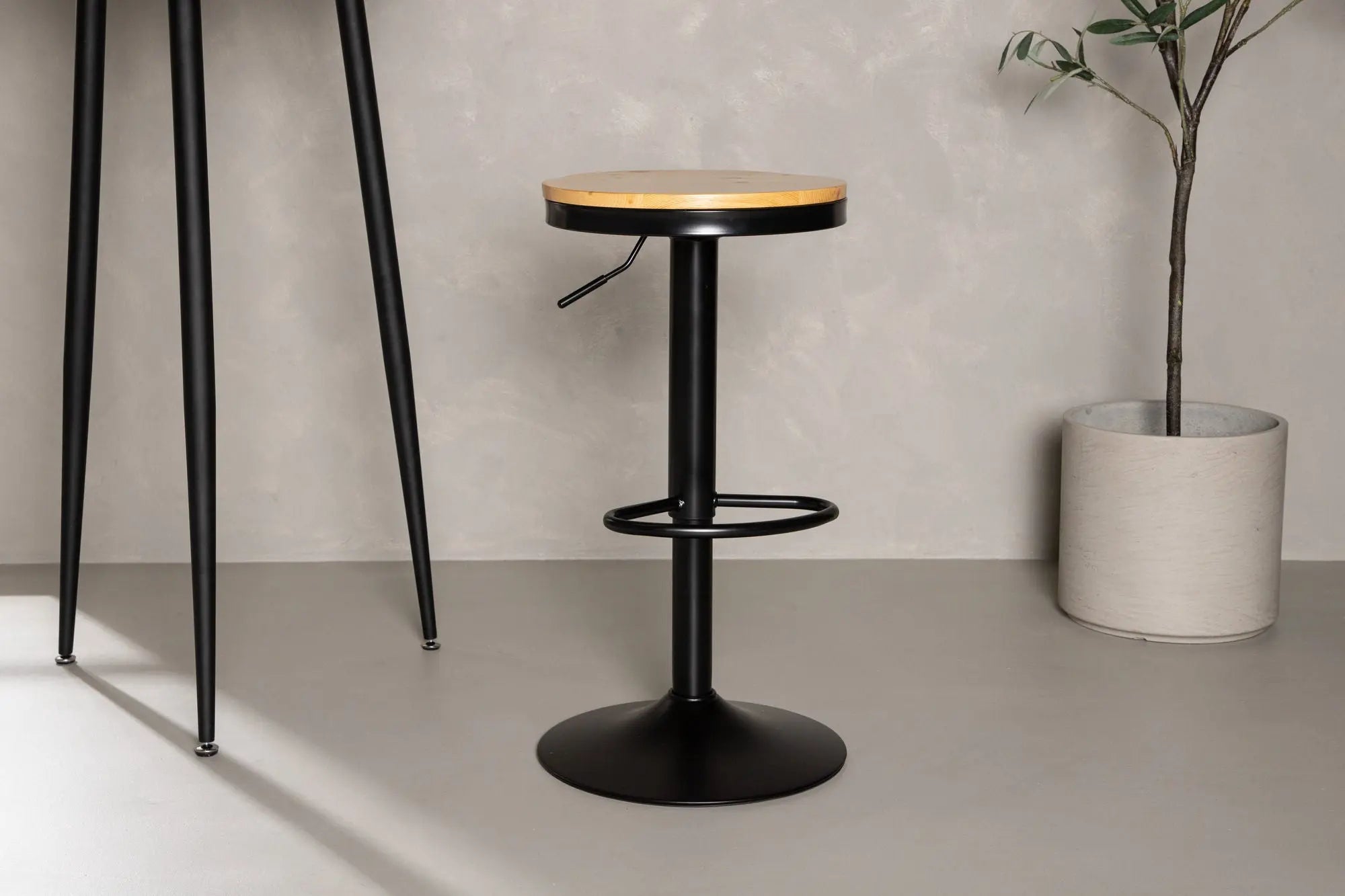 Lot de 2 tabourets de bar Conway - 37 x 80 x 36,5 - Acier
