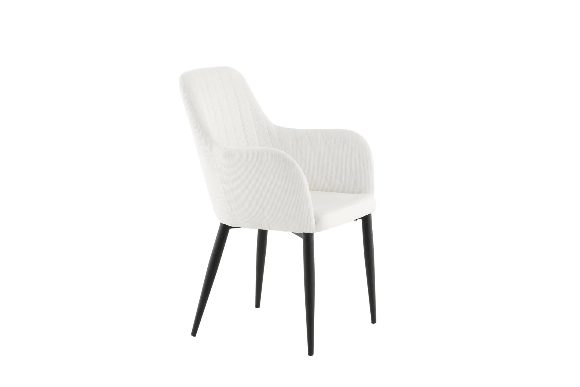 Lot de 2 chaises de salle à manger Comfort - 62 x 57 x 93 - Polyester velours côtelé