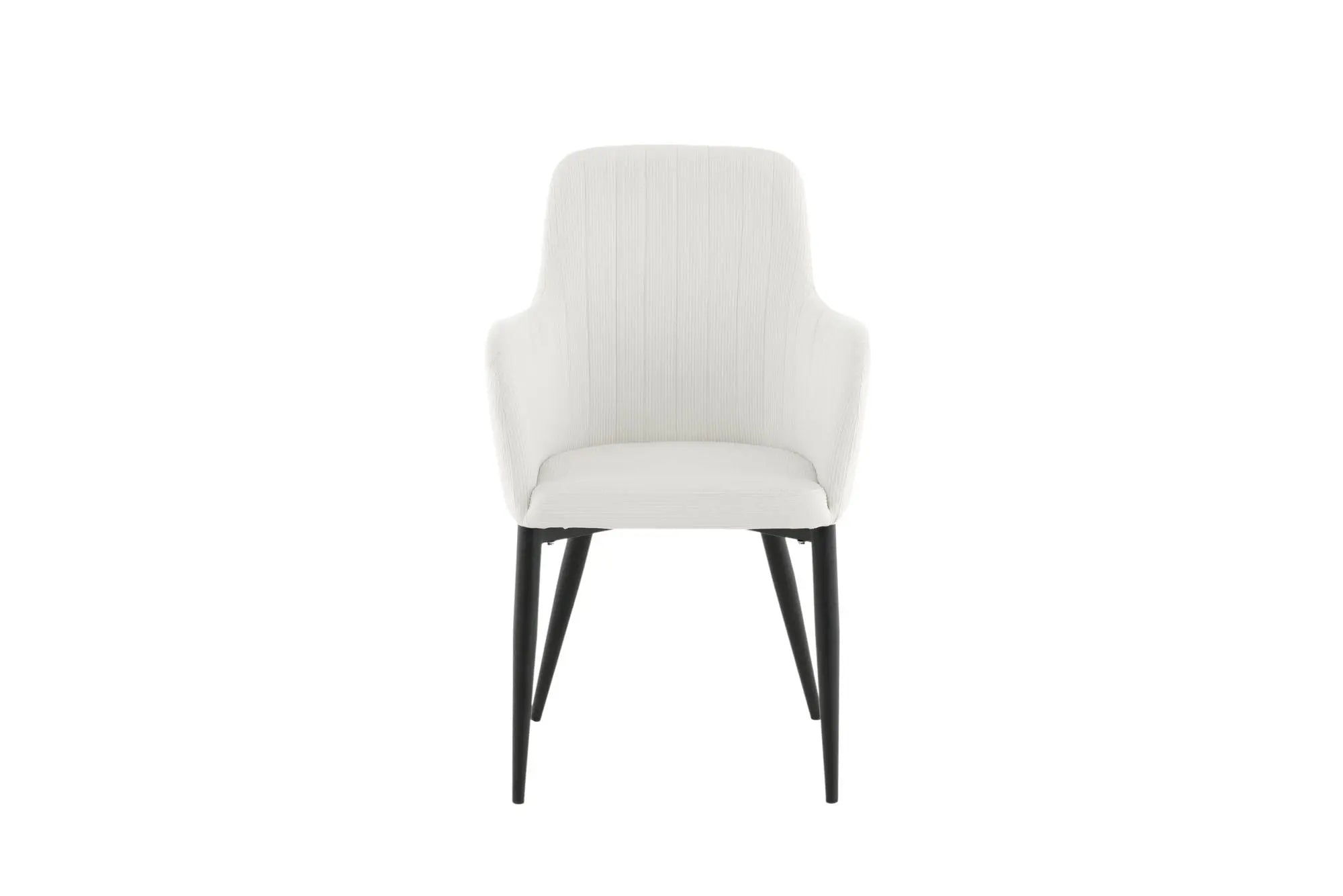 Lot de 2 chaises de salle à manger Comfort - 62 x 57 x 93 - Polyester velours côtelé