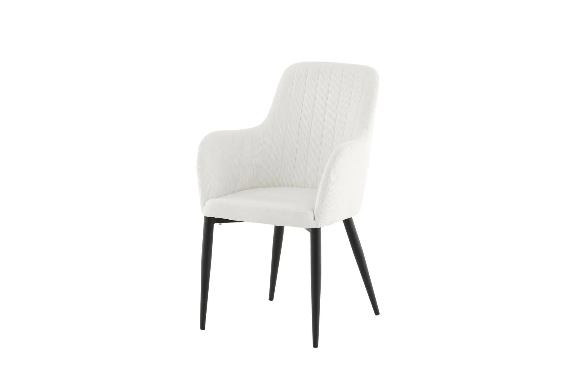 Lot de 2 chaises de salle à manger Comfort - 62 x 57 x 93 - Polyester velours côtelé