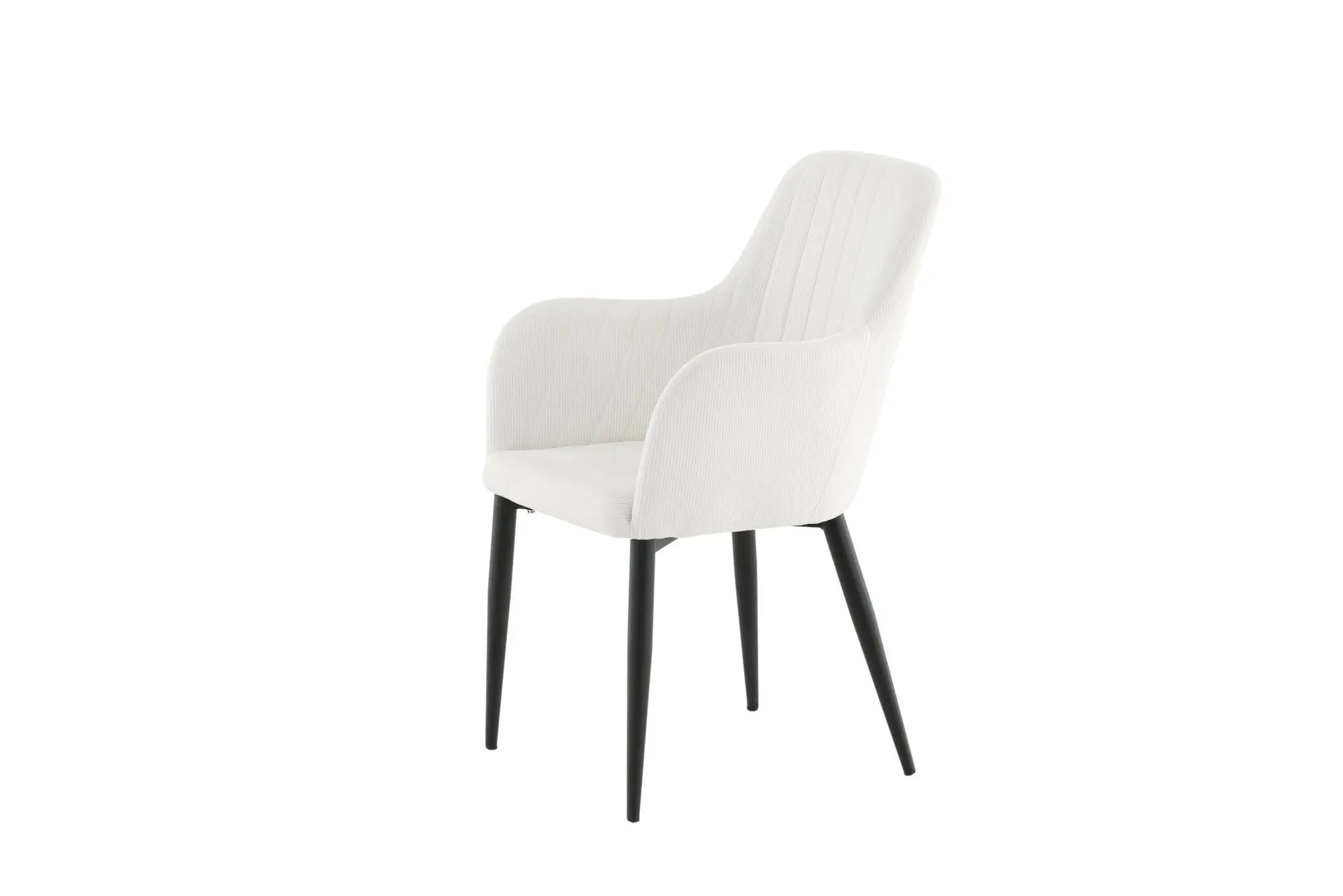 Lot de 2 chaises de salle à manger Comfort - 62 x 57 x 93 - Polyester velours côtelé