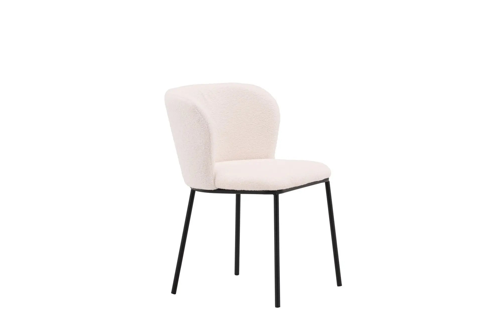 Lot de 2 chaises de salle à manger Edina - 56 x 55 x 76 - Acier