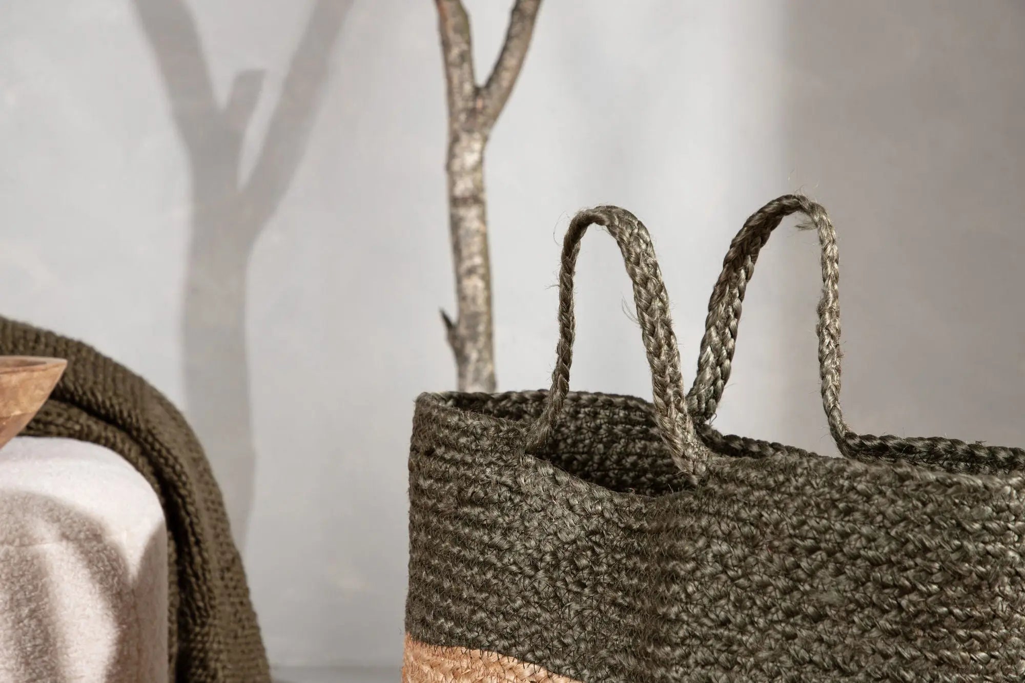 Panier Kanpur - ø35 - Jute