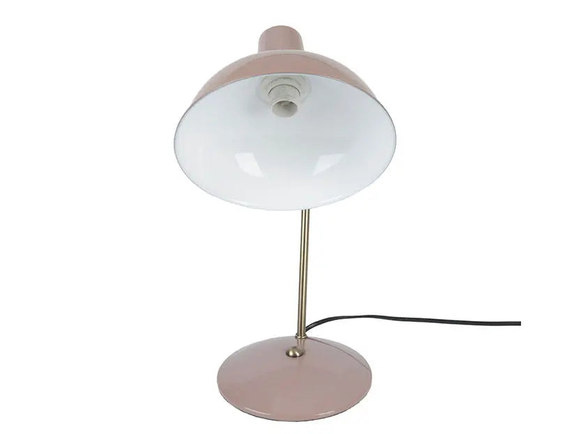 Table lamp Hood iron matt faded pink