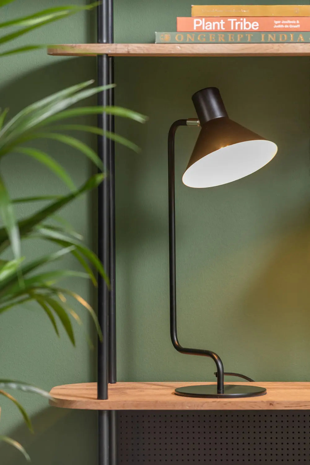 Table lamp Office Curved metal black