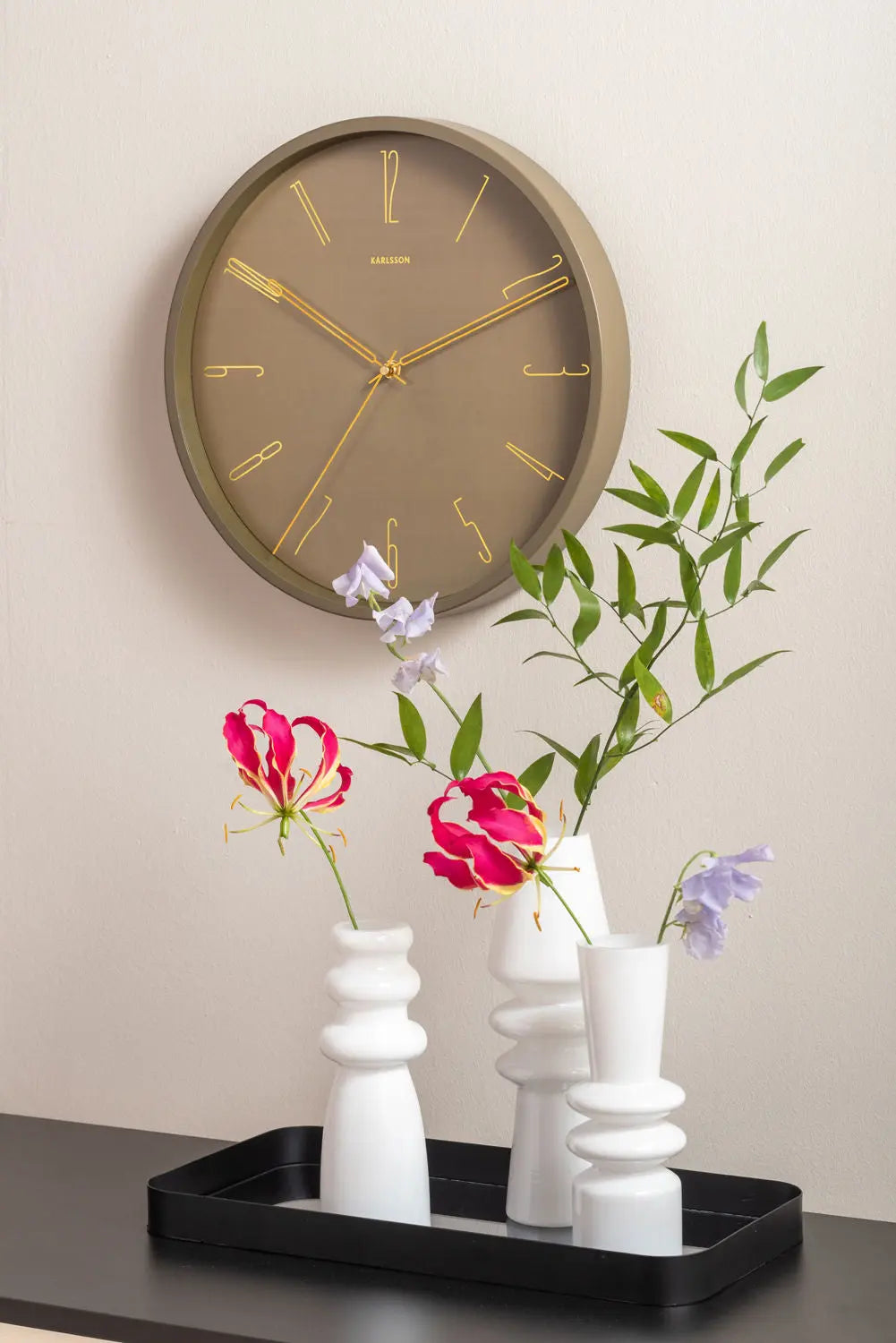 Vase Sparkle Bottle glass white
