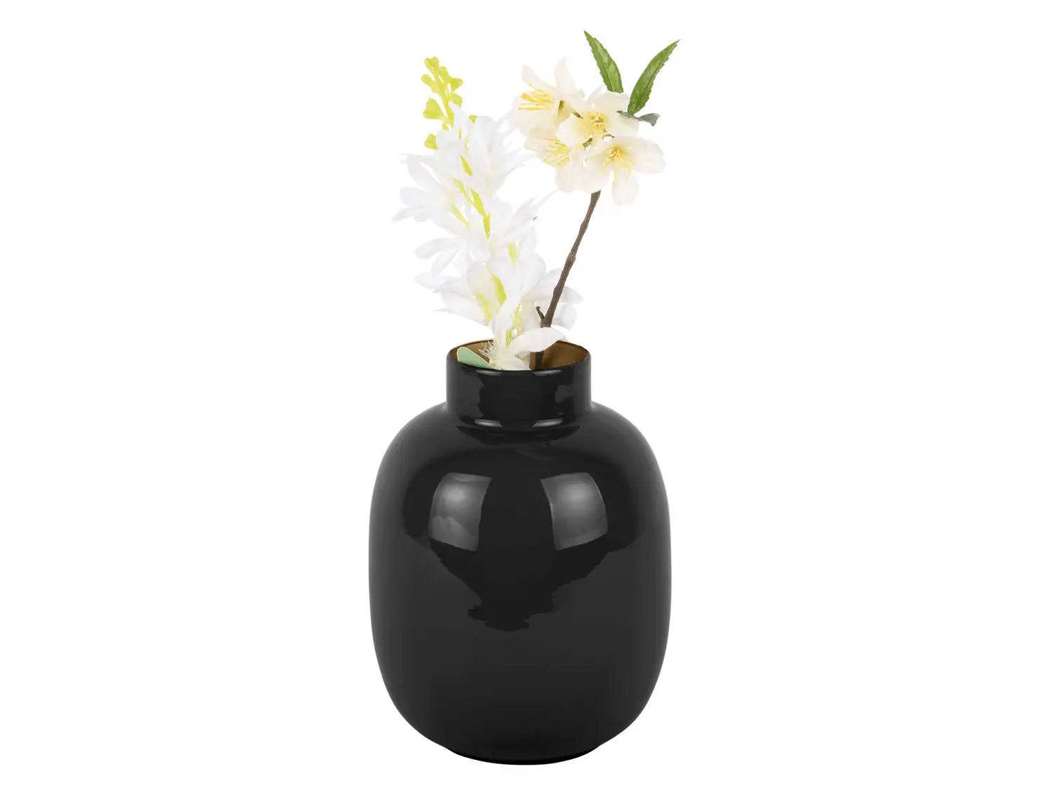 Vase Mila large iron enamel black