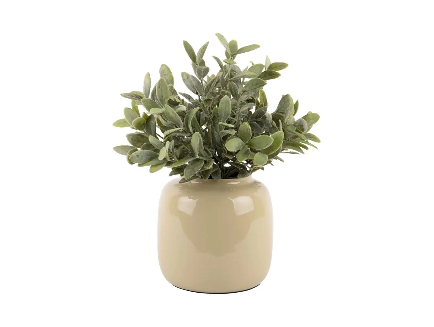 Vase Ivy small iron enamel latte brown
