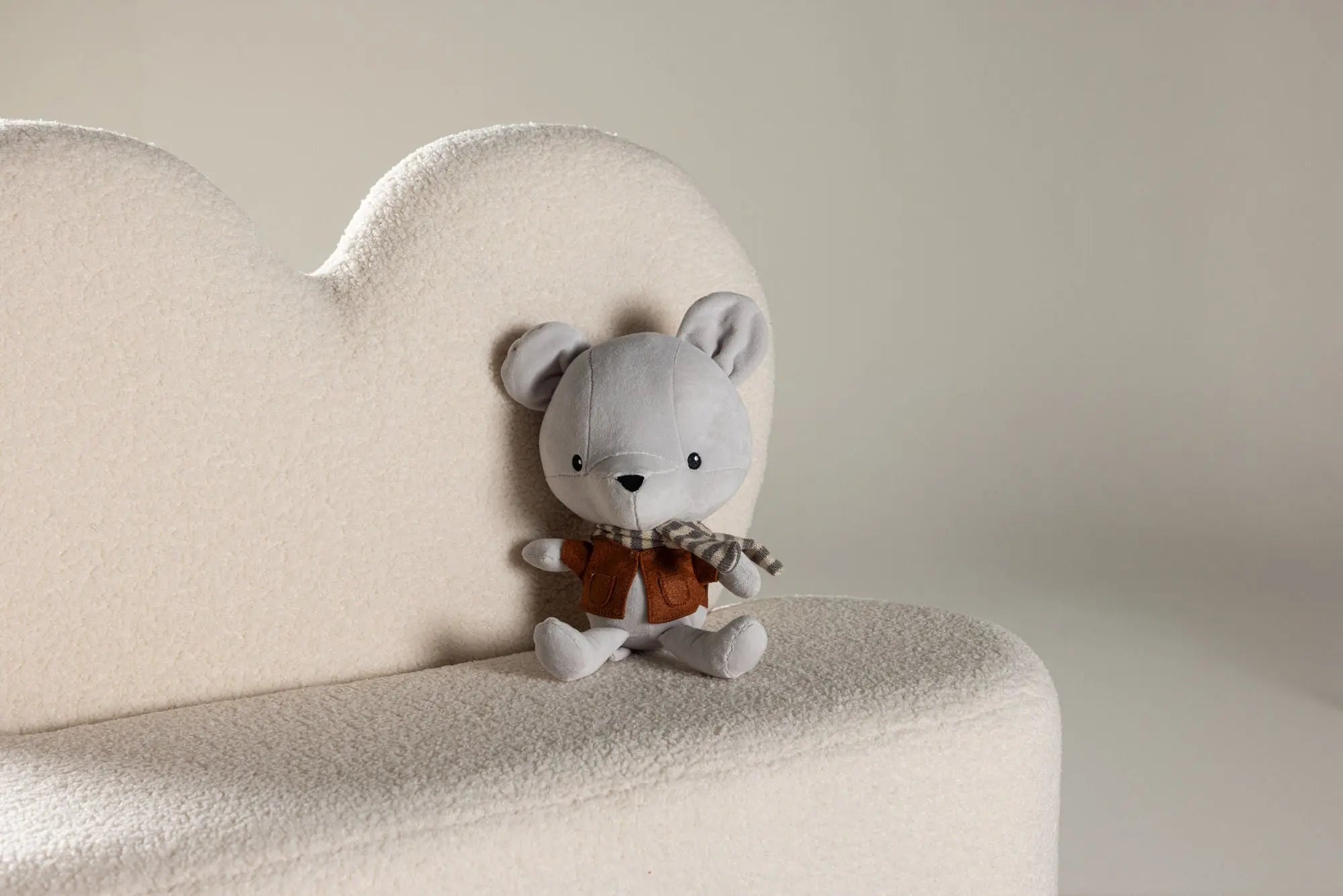 Canapé fleuri pour enfants - 98,5 x 36 - Nounours en polyester