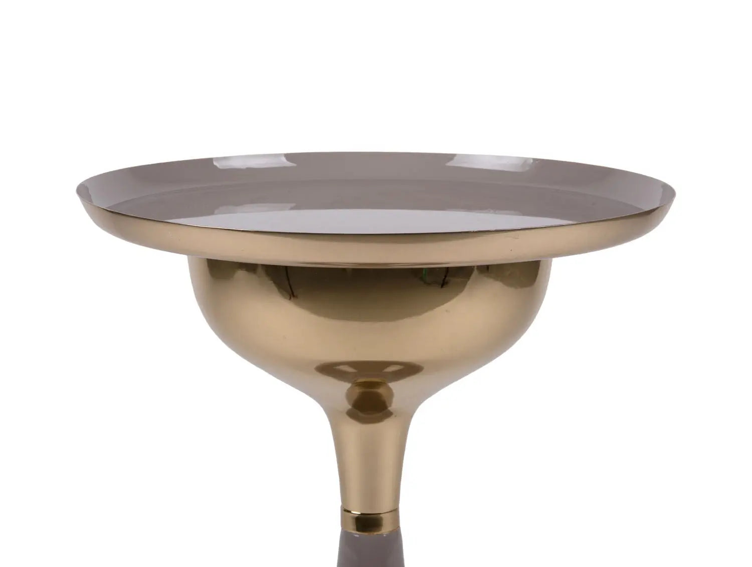 Side table Ivy iron enamel dark grey