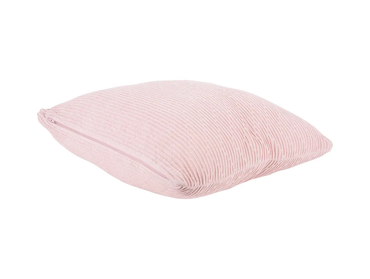 Cushion Zigzag knitted cotton soft pink