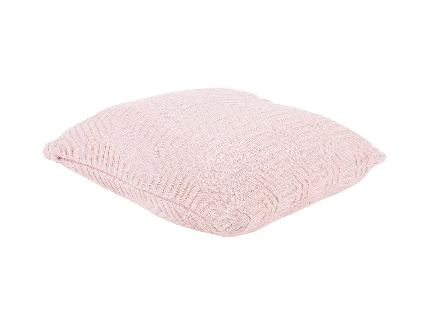 Cushion Honeycomb knitted cotton soft pink