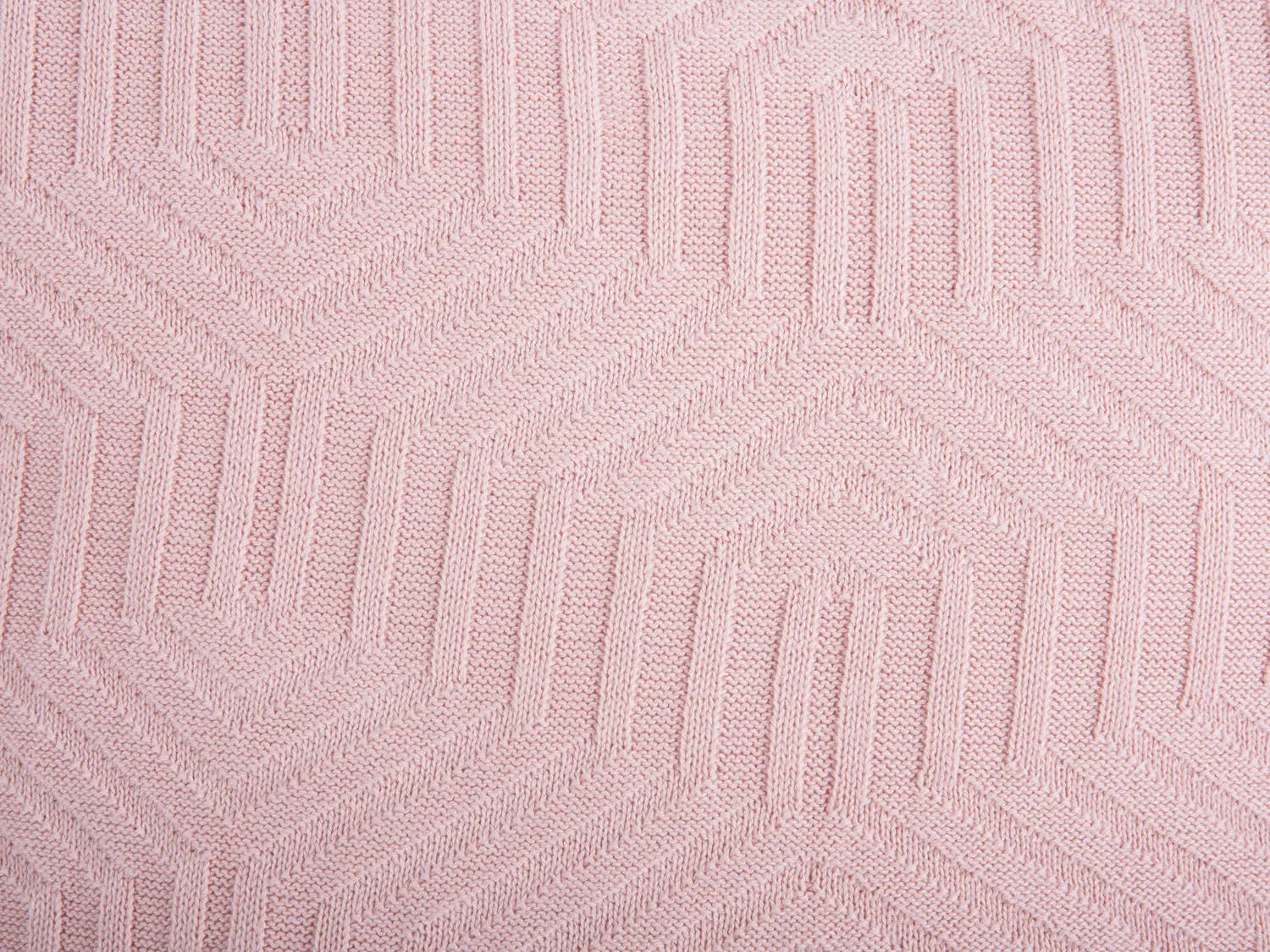 Cushion Honeycomb knitted cotton soft pink