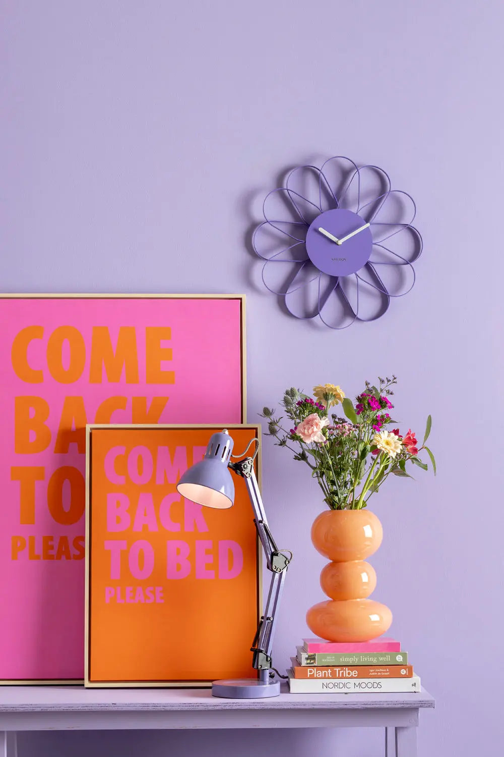 Table lamp Funky Hobby bright purple - H 52 cm x D 15