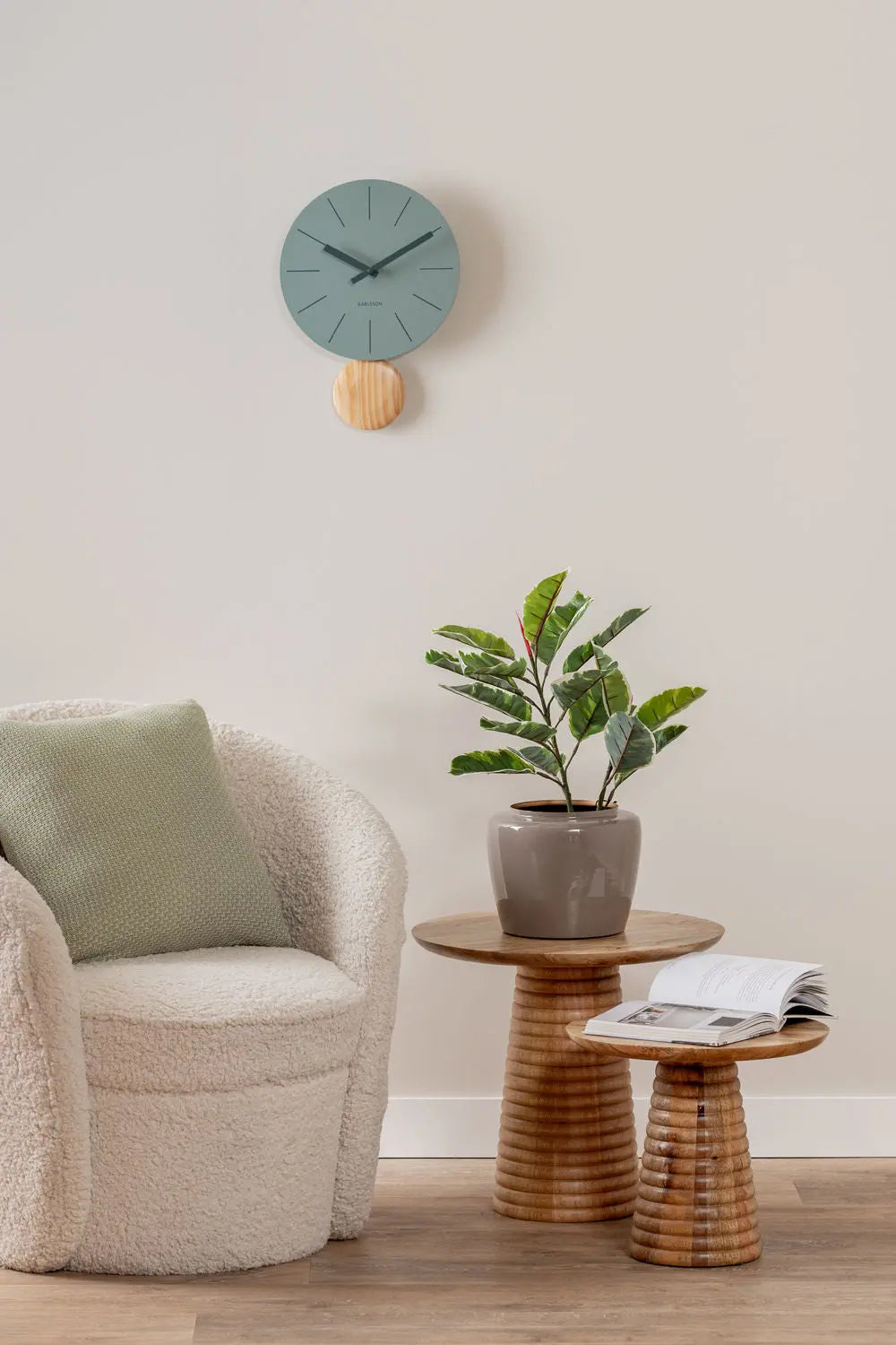Side table Force layered base large mango wood