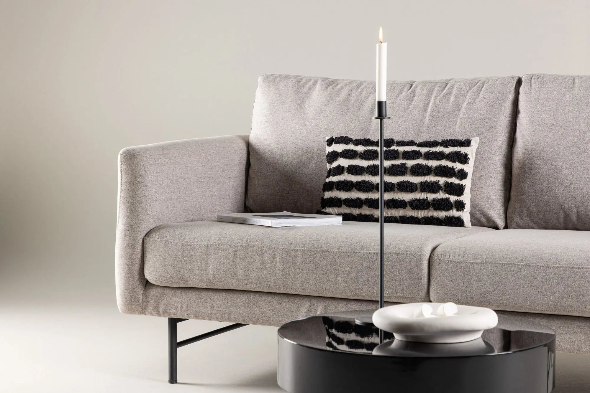 Canapé 3 places Sky - 88X198X69 - Polyester