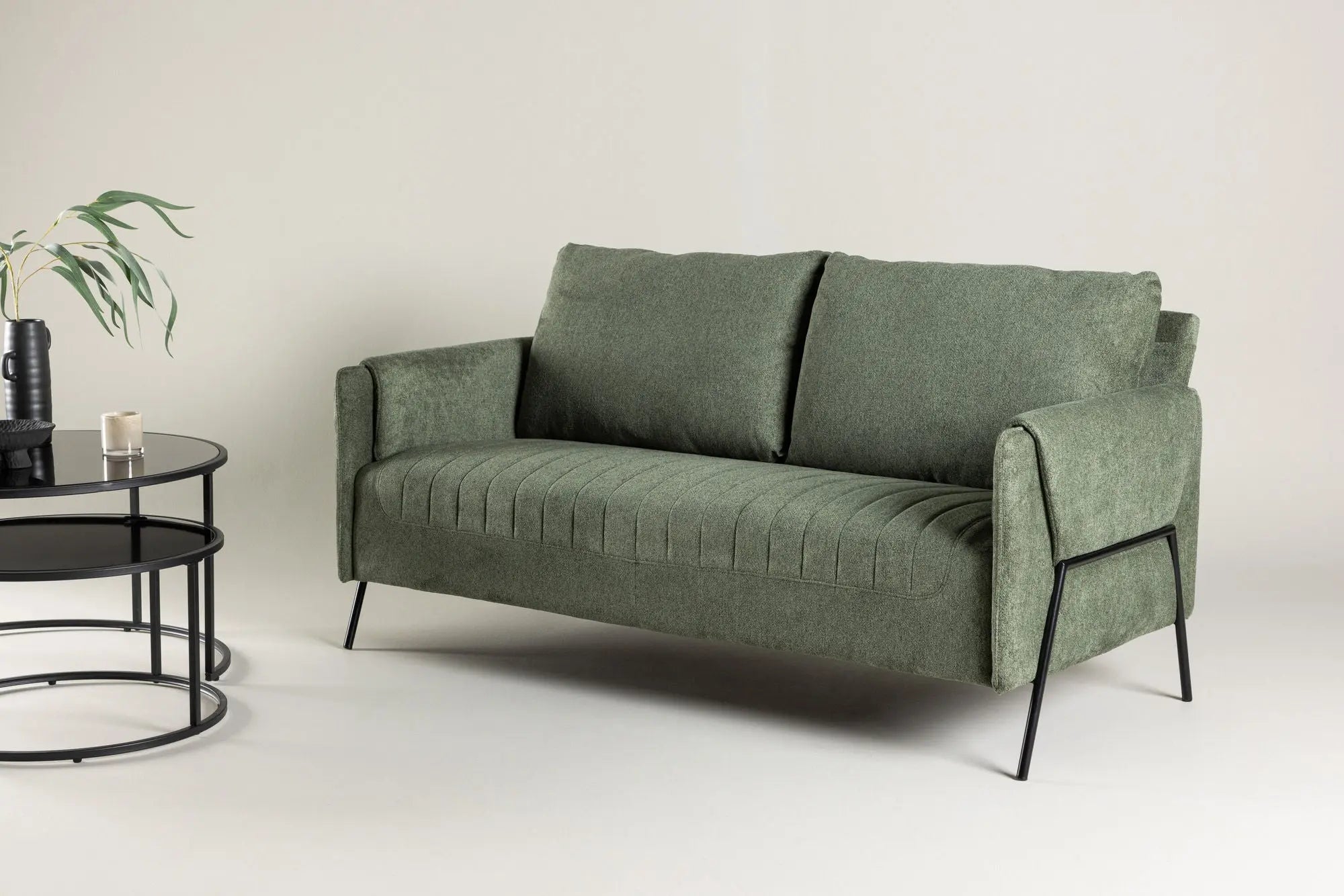 Canapé 2 places Indigo - 77X165X85 - Polyester