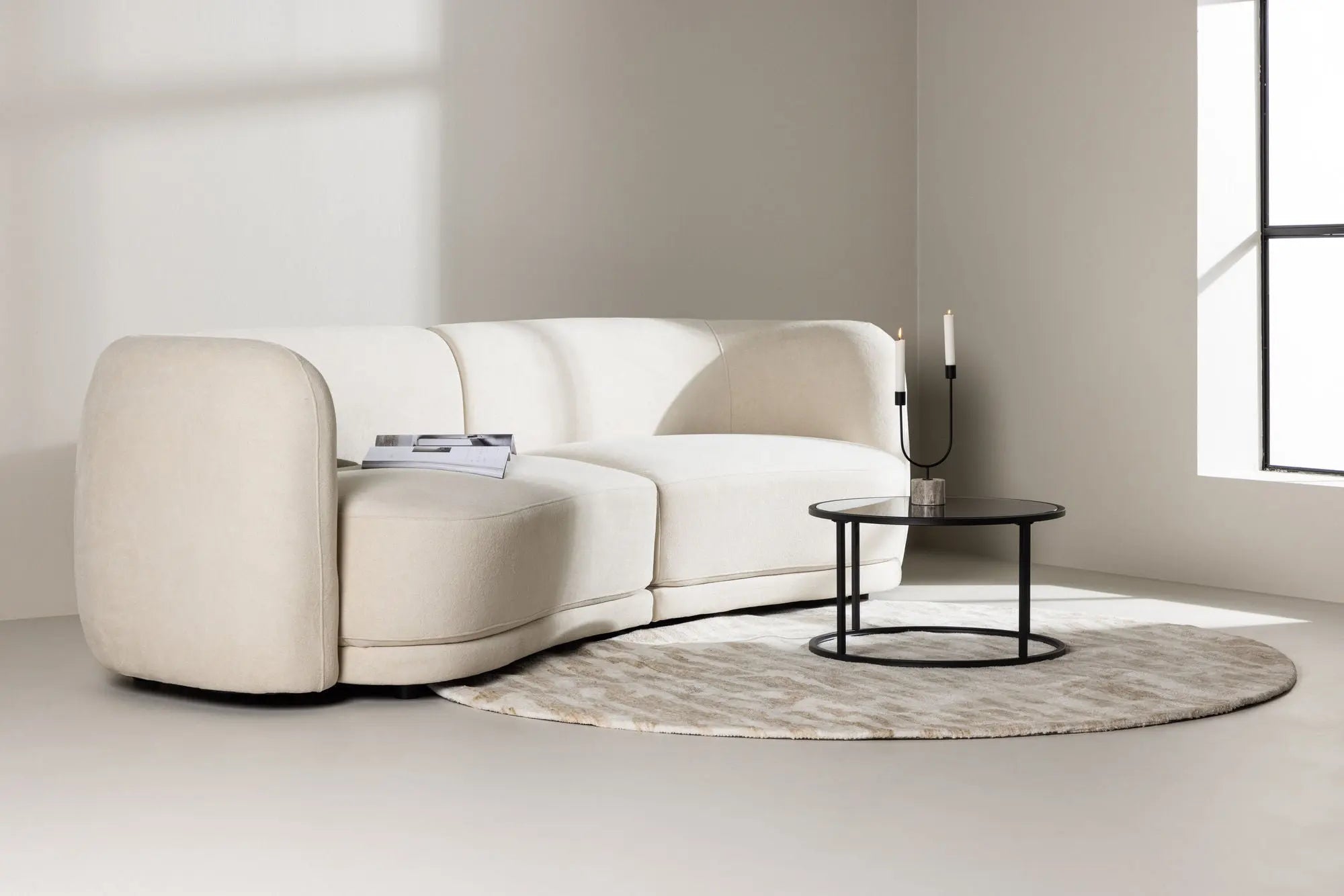 Canapé 3 places Cielo - 91X268X80 - Polyester