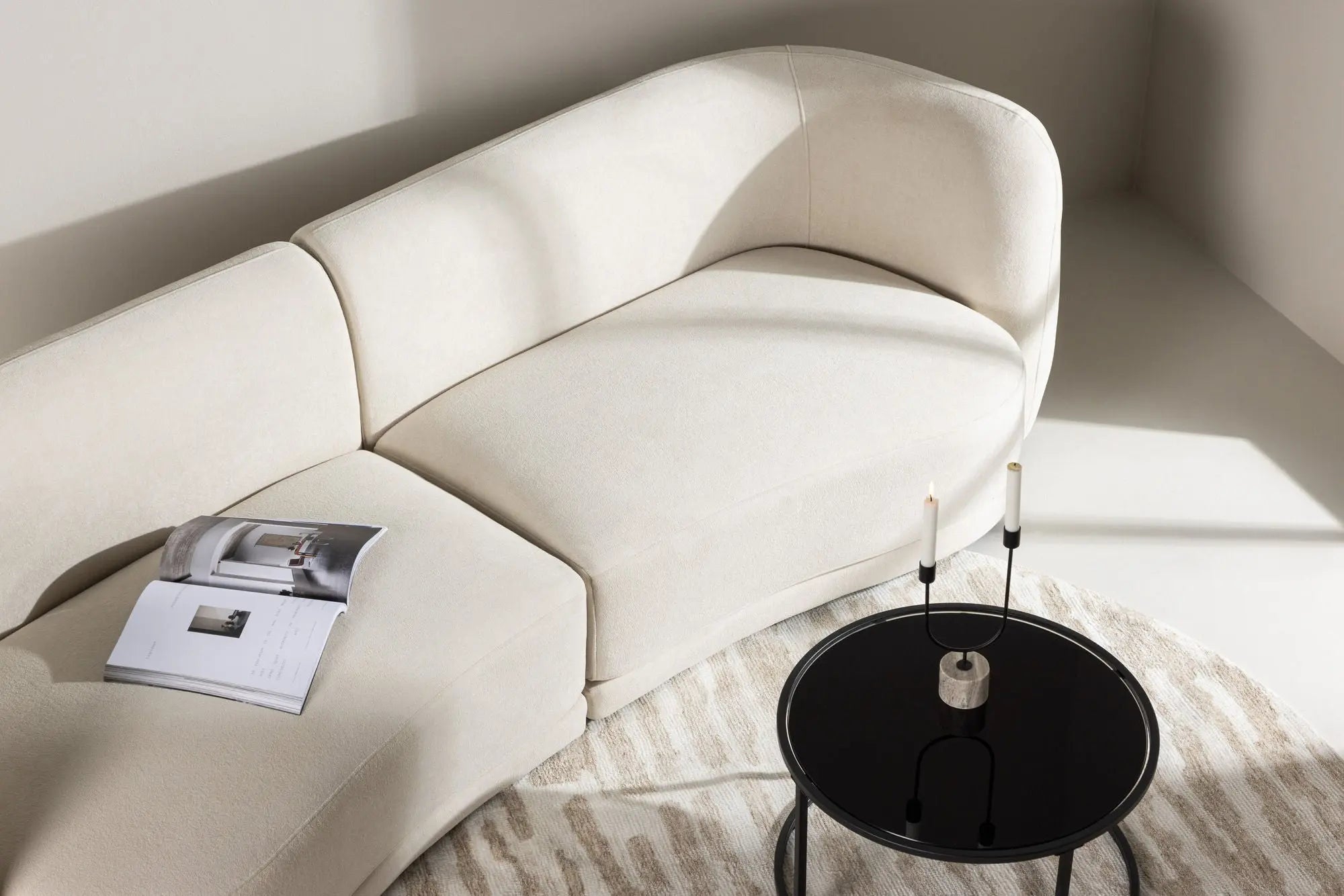 Canapé 3 places Cielo - 91X268X80 - Polyester