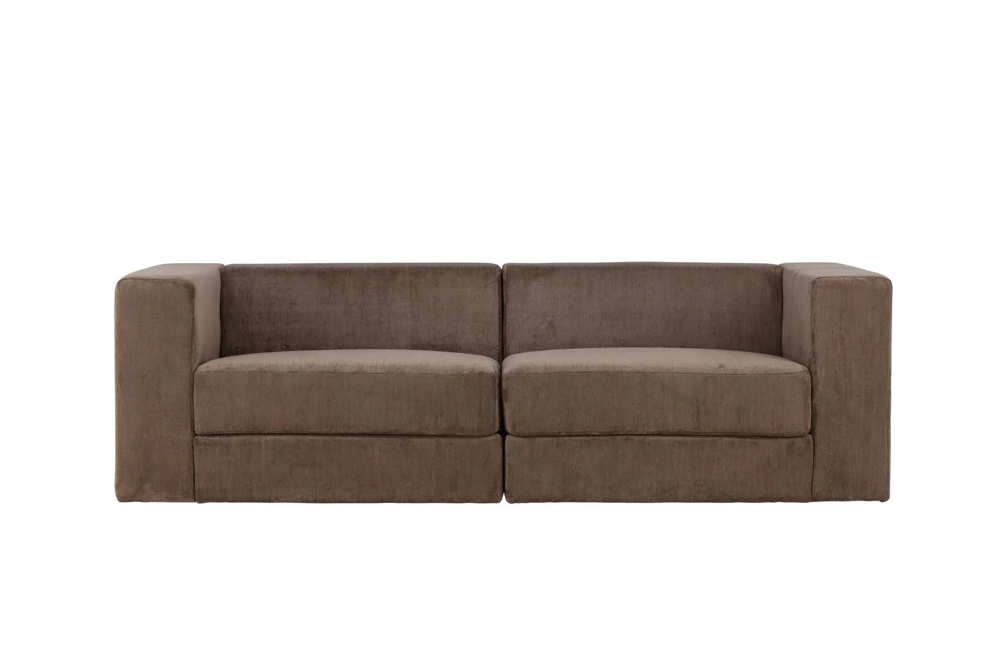 Canapé 3 places Lumi - 94X238X70 - Polyester Lin