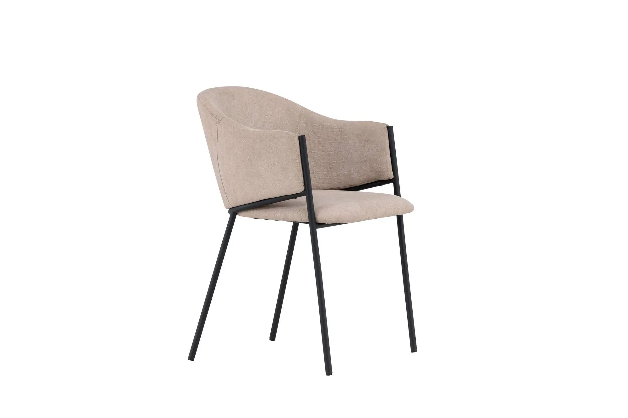 Lot de 2 chaises de salle à manger Evelina - 58*54*80 - Polyester Lin