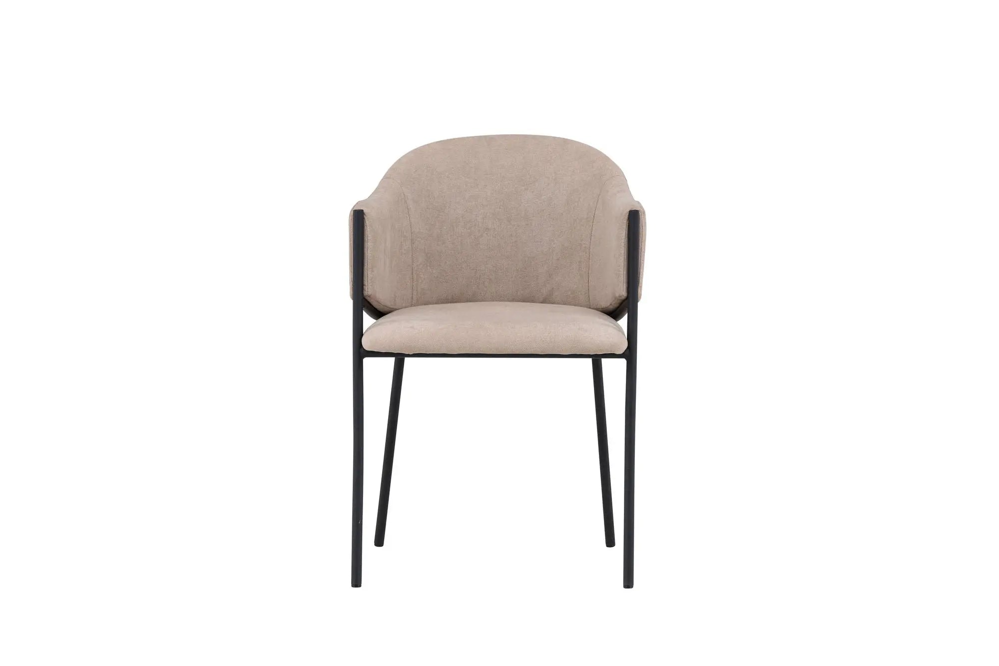 Lot de 2 chaises de salle à manger Evelina - 58*54*80 - Polyester Lin