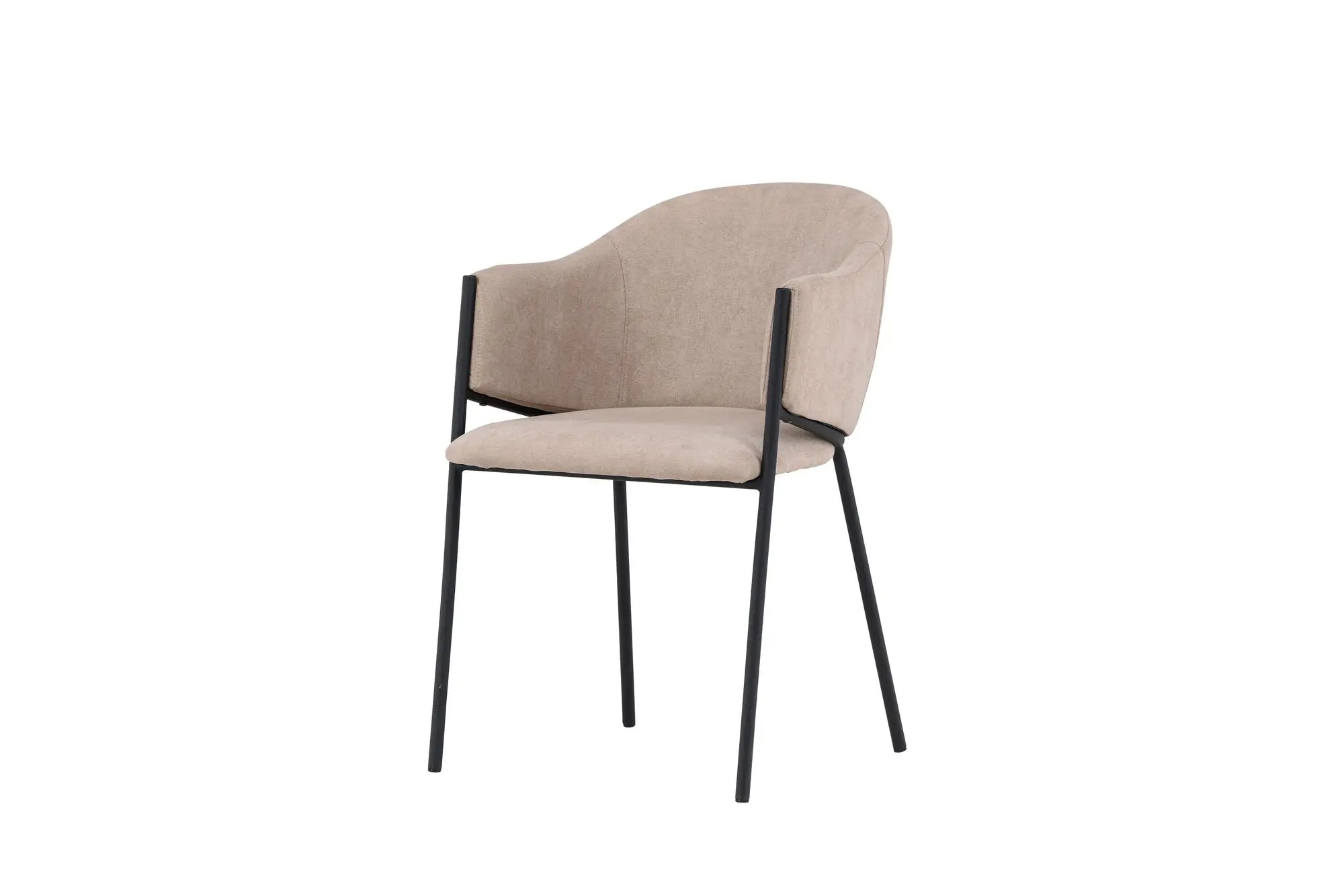 Lot de 2 chaises de salle à manger Evelina - 58*54*80 - Polyester Lin